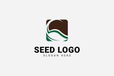 tohum logo vektör şablonu
