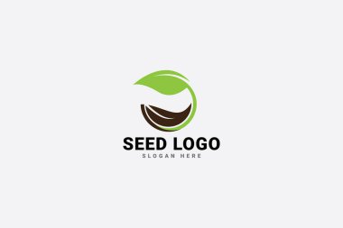tohum logo vektör şablonu