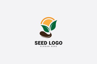 tohum logo vektör şablonu