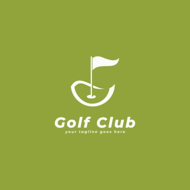 golf kulübü logo vektör şablonu
