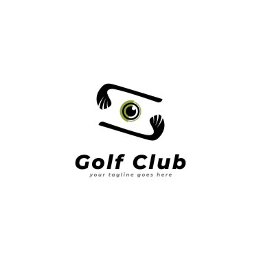 golf kulübü logo vektör şablonu