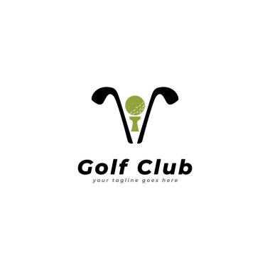 golf kulübü logo vektör şablonu
