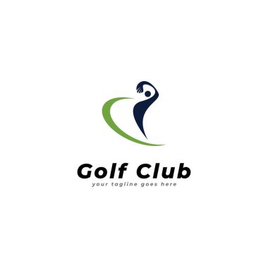golf kulübü logo vektör şablonu