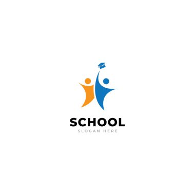 okul logo vektör şablonu