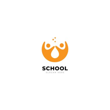 okul logo vektör şablonu