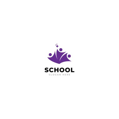 okul logo vektör şablonu