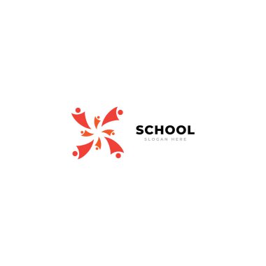 okul logo vektör şablonu