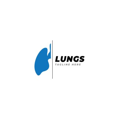 akciğerler logo vektör şablonu