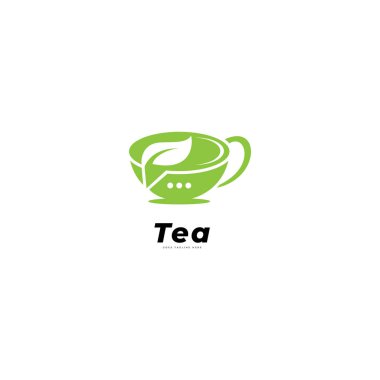 çay logosu vektör şablonu