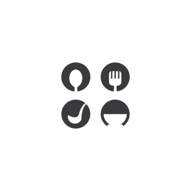 Restoran logo vektör şablonu