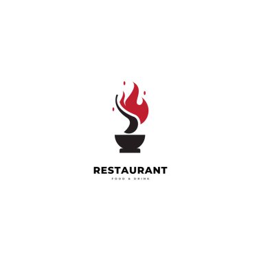 Restoran logo vektör şablonu