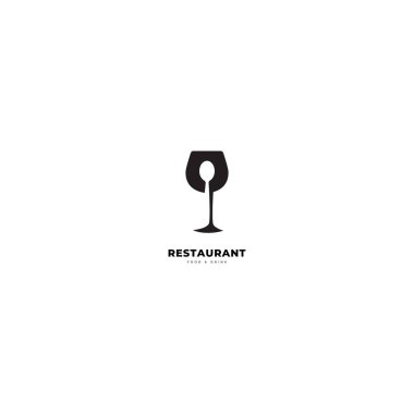 Restoran logo vektör şablonu