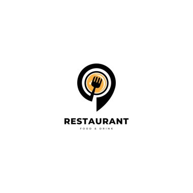 Restoran logo vektör şablonu