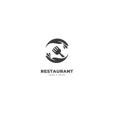 Restoran logo vektör şablonu