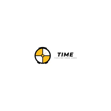 Zaman logosu vektör şablonu