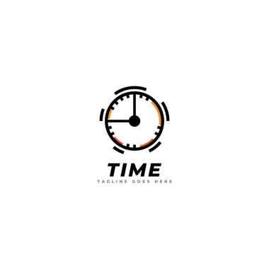 Zaman logosu vektör şablonu