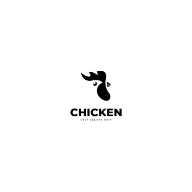 Restoran veya şirket vektör şablonu için tavuk çiftliği ve tavuk logosu