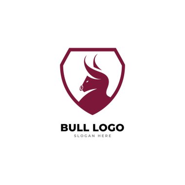 Boğa logo vektör şablonu