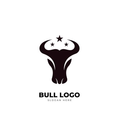 Boğa logo vektör şablonu