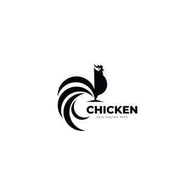 Restoran veya şirket vektör şablonu için tavuk çiftliği ve tavuk logosu