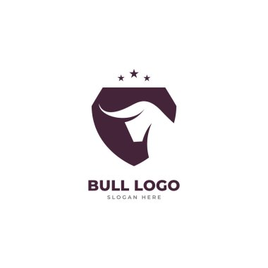 Boğa logo vektör şablonu