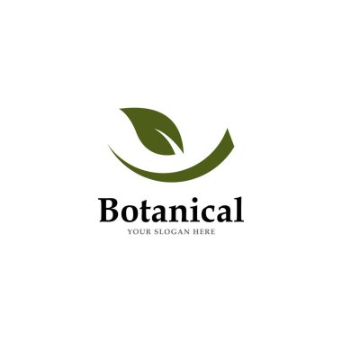 Botanik logo vektör şablonu
