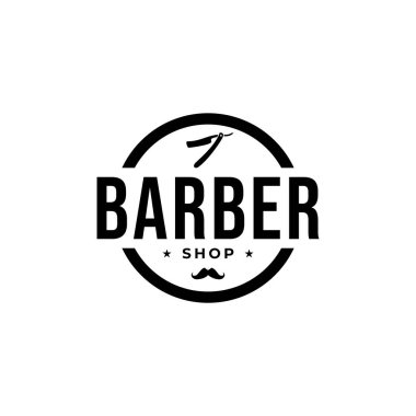 Berber Dükkanı Logo vektör şablonu