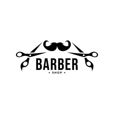 Berber Dükkanı Logo vektör şablonu