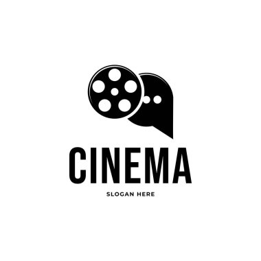 Sinema filmi logo vektör şablonu