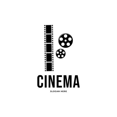 Sinema filmi logo vektör şablonu