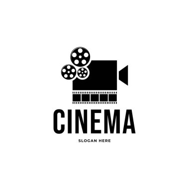 Sinema filmi logo vektör şablonu