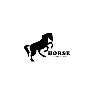 at logosu hayvan vektör şablonu