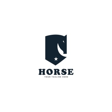 at logosu hayvan vektör şablonu