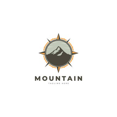 Dağ logo vektör şablonu