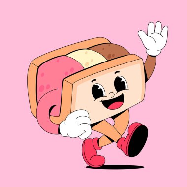 çizgi film mutlu ve sevimli köpek