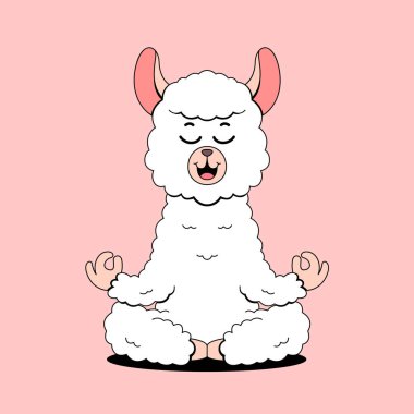 Çizgi film koyunlarının vektör çizimi