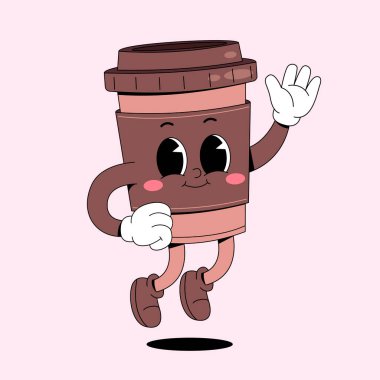 Şirin kahve çizgi film karakteri tasarımı