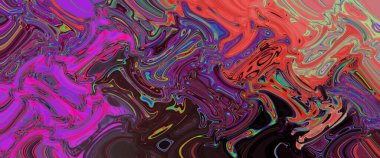 Banner. abstract background, psychedelic pattern with beautiful smooth lines, purple and lilas neon colors. 