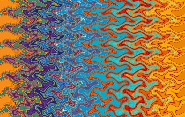 Rainbow abstract background and psychedelic pattern. Fantasy multicolored wavy pattern