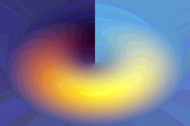 Abstract textured background, psychedelic pattern with beautiful smooth lines, purple, yellow and blue sky colors. concept of the supernatural, spiritual practices, aura. 