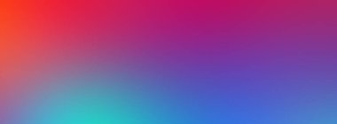 Banner.Bright gradient background - crimson and orange color turning into blue. copy space 