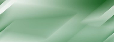 Abstract green and blurred gradient background with diagonal stripes of light. Natural background. Ecological concept. Long banner 