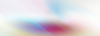 Long banner. Abstract red blue blurred paint strokes on a white background. Copy space, gradient