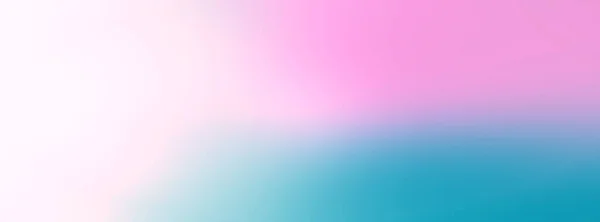 長いバナー 明るいグラデーションの背景ソフトブルーピンク色 化粧品の広告やプレゼンテーション コピースペース — ストック写真