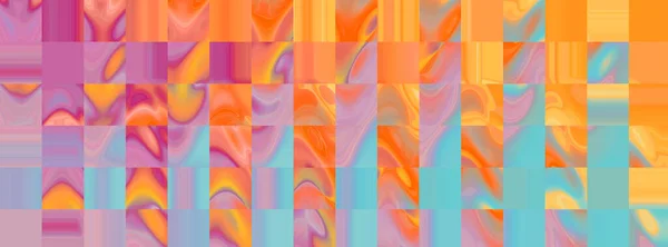 Радужный Клетчатый Фон Фантастический Разноцветный Психоделический Узор — стоковое фото