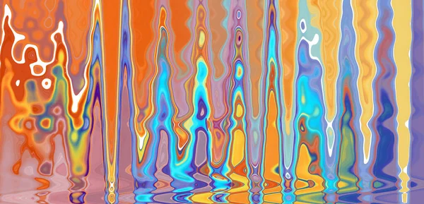 Regenboog Sappige Achtergrond Fantasie Veelkleurig Psychedelisch Abstract Patroon Lange Spandoek — Stockfoto