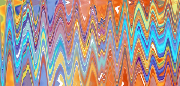 Ουράνιο Τόξο Φανταστικό Πολύχρωμο Ψυχεδελικό Μοτίβο Μπάνερ — Φωτογραφία Αρχείου