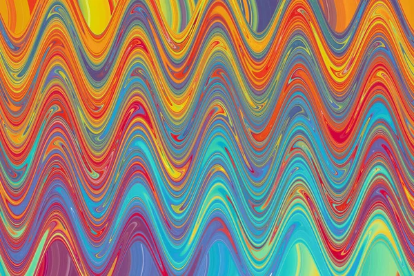 Regenboog Abstracte Achtergrond Psychedelisch Patroon Fantasie Kleurrijke Golven — Stockfoto