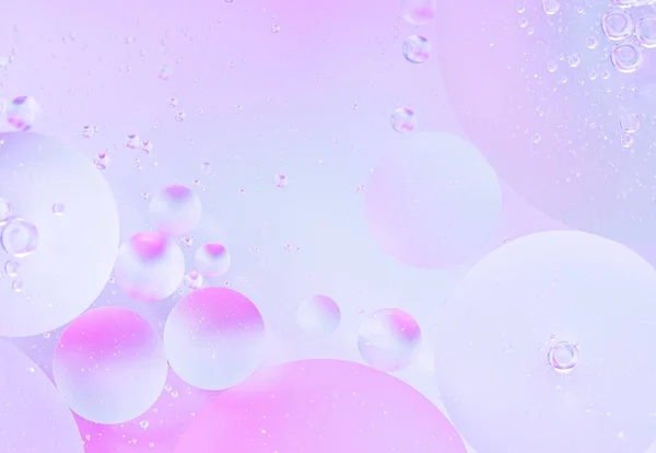 Abstract Background Pale Pink Colors Macro Drops Oil Surface Water — Φωτογραφία Αρχείου