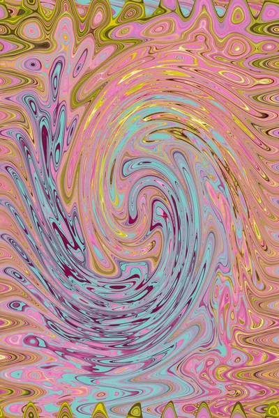 Небольшие Разноцветные Узоры Красивом Розовом Фоне Психоделический Дизайн Красочные Волны — стоковое фото